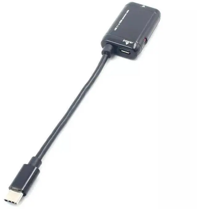 Alt view image 3 of 6 - for MHL USB 3.1 type-c to with HDMI Video Converter Male to Female Input Digital Signal Plug to HDTV 1080P Video Output Dongle