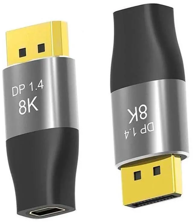 Alt view image 3 of 6 - Mini DP1.4 to Standard DP Converter 8K60Hz 4K144HZ HD Bidirectional Conversion Adapter DisplayPort Video Audio Extend Wire Plug