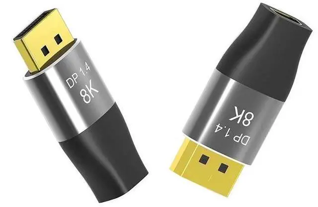 Alt view image 5 of 6 - Mini DP1.4 to Standard DP Converter 8K60Hz 4K144HZ HD Bidirectional Conversion Adapter DisplayPort Video Audio Extend Wire Plug
