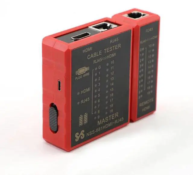 Main image of HDMI-Compatible Ethernet Cable Tester RJ45 Network Lan 8P8C POE Anti Burn RJ11 Telephone Line Tester Tool POE Protection