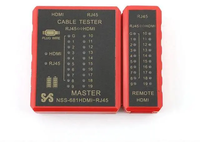 Alt view image 2 of 6 - HDMI-Compatible Ethernet Cable Tester RJ45 Network Lan 8P8C POE Anti Burn RJ11 Telephone Line Tester Tool POE Protection