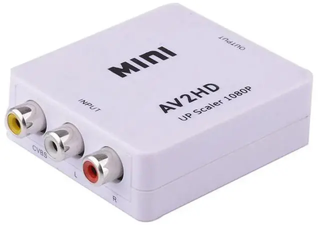 Alt view image 5 of 6 - AV to HDMI-compatible Converter HD 1080P RCA to CVBS Audio Video Adapter Set Top Box TV Monitor for PS2 PS3 DVD USB Connector