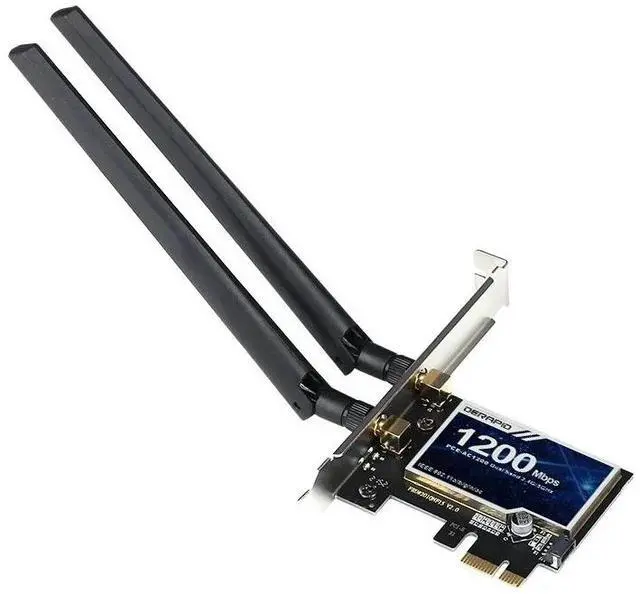 Main image of WiFi 5 PCI-E Adapter AC1200 Wireless Network Card 2.4G/5GHz 802.11AC For Bluetooth 4.2 Desktop Windows 7/8/10/11