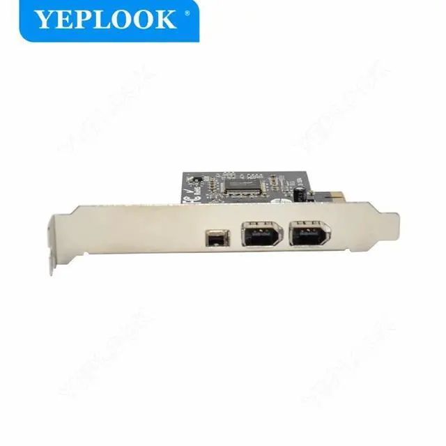 Alt view image 6 of 6 - PCIe 1x 3 Port 1394 Card (2x 6Pin+1x 4Pin) Firewire 800 IEEE Adapter with 6Pin to 4Pin Cable 800mbps for Desktop DV Video Audio