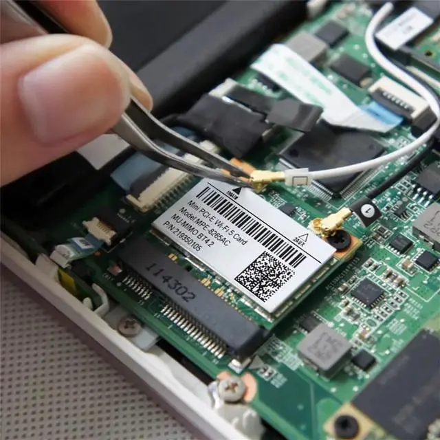 Alt view image 6 of 6 - WiFi 5 MPE-8265AC 8265HMW 8265AC 867Mbps+300Mbps Dual Band 2.4G/5Ghz Bluetooth 4.2 802.11ac 2x2 Mini PCI-E Wireless Network Card