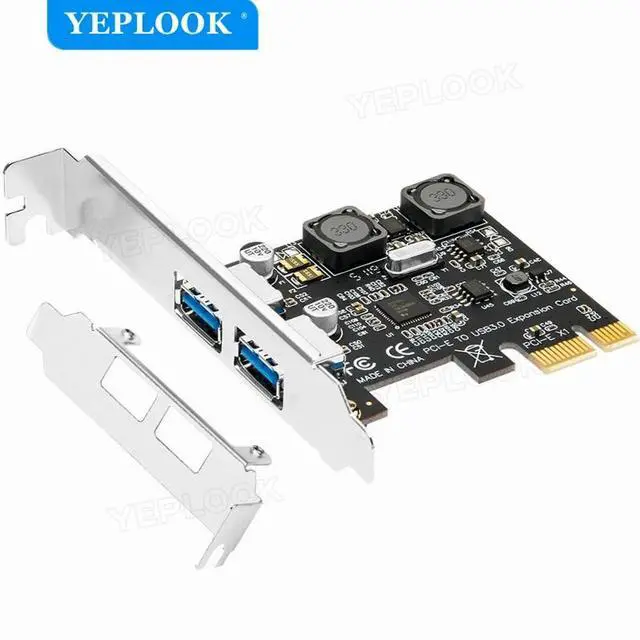 Main image of PCI-E 2 Port USB3.0 Expansion Card High Speed 5Gbps Adapter Card PCIe USB3.0 Converter 4A Self-powered VIA Chipset with Bracket