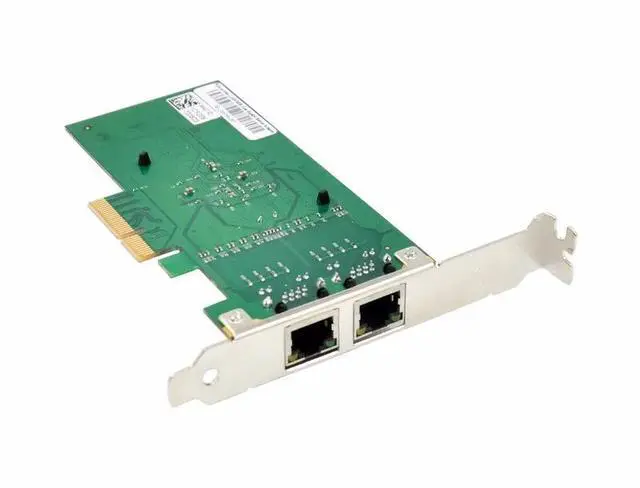 Alt view image 6 of 6 - PCI-E X4 Dual RJ45 10/100/1000Mbps 1G Gigabit Server Ethernet Network Card Adapter NIC 82576EB Chipset with 8CM & 12CM Brackets