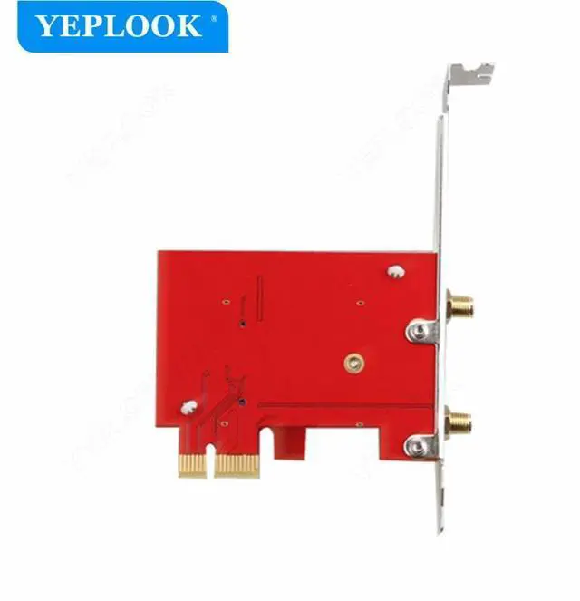 Alt view image 5 of 6 - PCIe 1x to M.2 NGFF Desktop WiFi Wireless Adapter Card Wifi+BT Cable, Antenna for AX210 AX200 AC9260 AC8265 AC8260 AC7265 AC7260