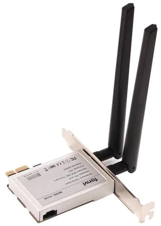 Alt view image 3 of 6 - PCIe 1x Desktop WiFi Adapter Card w/6dBi Antenna & Bluetooth Cable for M.2 NGFF Wireless Card AC9260 AC8265 AC8265 AC7265 AC7260