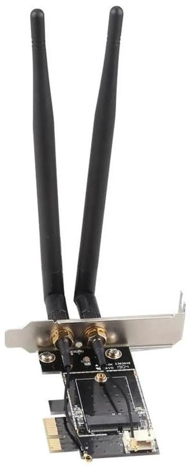 Alt view image 4 of 6 - M.2 to PCIe 1x Desktop Wifi Adapter Card for Wifi Card AX210 AX200 AC9260 8265 8260 7265 7260 1535 QCNFA344 Free Bluetooth Cable