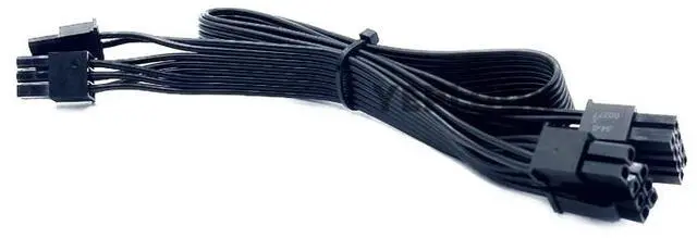 Alt view image 3 of 6 - PCIe Dual 8Pin 6+2Pin GPU Power Cable forGIGABYTE P750GM 750W, P850GM 850W, P1000GM 1000W GOLD Modular Power, Flat Cable 18AWG