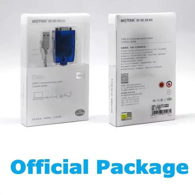 Alt view image 2 of 6 - USB 2.0 to RS232 Male Serial Port 9Pin DB9 COM NUT Port Industrial Grade Adapter Cable 1.5 Meter FTDI FT232 Chipset UTEK UT-880