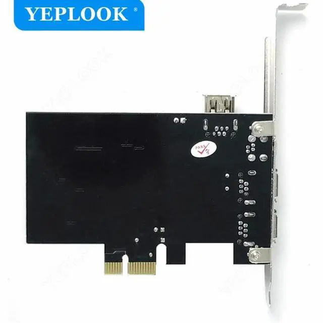 Alt view image 6 of 6 - PCIe x1 DV Camera Audio HD Video Capture Card IEEE Firewire 1394 3x 6Pin+1x 4Pin Adapter Card with 6Pin to 4Pin Cable 800Mbps