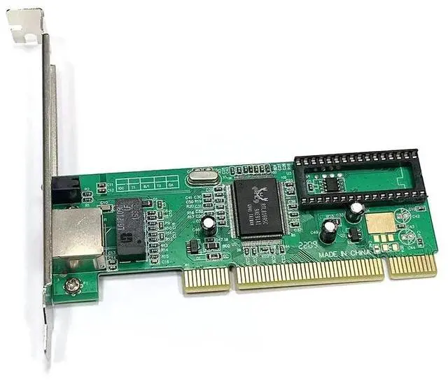 Alt view image 2 of 5 - PCI to Single Port RJ45 10/100/1000Mbps 1Gbps Gigabit Ethernet Network Card Wired Adapter for Realtek RTL8169SC Chipset