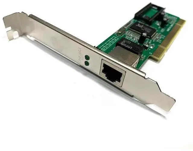 Alt view image 5 of 5 - PCI to Single Port RJ45 10/100/1000Mbps 1Gbps Gigabit Ethernet Network Card Wired Adapter for Realtek RTL8169SC Chipset