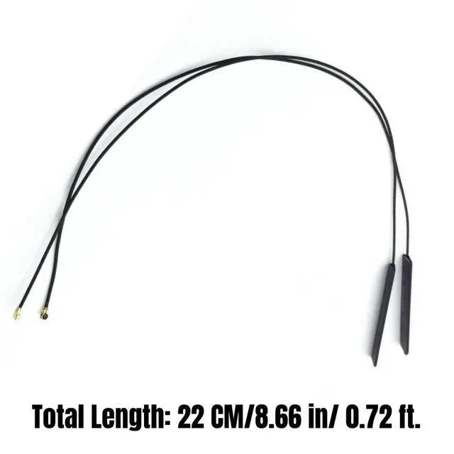 Alt view image 4 of 6 - 2 PCS WiFi Antennas for M.2 NGFF Wifi Card AX411 AX211 AX210 AX200 AX201 AC9260 AC9560 AC8265 AC8260 AC7265 AC7260 AC3168 AC3165