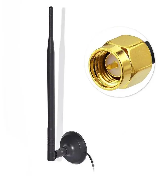 Alt view image 2 of 4 - 9dBi 2.4GHz Wide Band Omni Directional Wireless Signal Booster - SMA Male to Female GSM 3G 4G LTE WiFi Antenna Booster