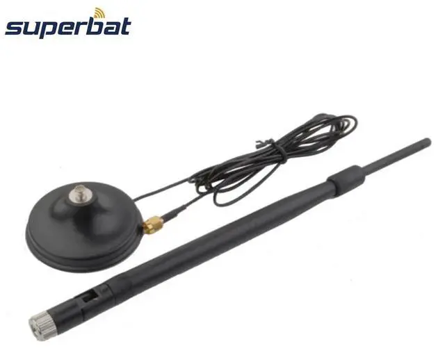 Alt view image 2 of 3 - 2.4Ghz 7dbi Wifi Antenna RP-SMA Male Aerial 2M Cable 50 Ohm Magnetic Base for Wireless LAN CARD AP Customizable