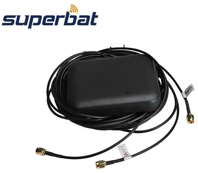 Alt view image 2 of 3 - Aerial Signal Booster Antenna Multi-band GPS Wifi Iridium with Three SMA Male Connectors for Enhanced Wireless Receptio