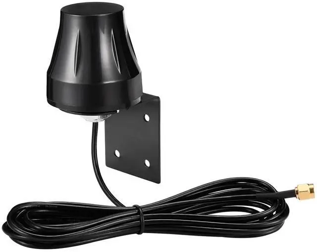 Alt view image 4 of 6 - Dual Band 2.4G/5.8GHz Outdoor WiFi Antenna RP-SMA Omni-Directional 3dBi Weatherproof Fixed Wall/Ceiling Mount 3M RG174