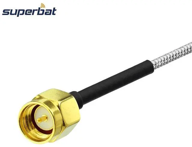 Alt view image 2 of 3 - SMA Plug to Male Straight Cable Semi-Flexible-.141" RG402 20cm for GSM CDMA 3G 4G GPS WIFI DAB Ham TV Antenna