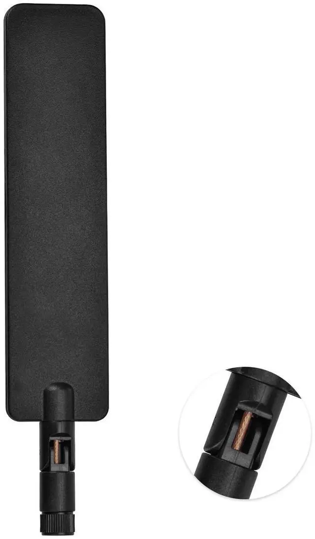 Alt view image 5 of 6 - 2XTri-Band WiFi 6E Antenna 8dBi 2.4/5/6GHz RP-SMA Male,MIMO Omnidirectional Antenna for Router,Network Card,IP Camera