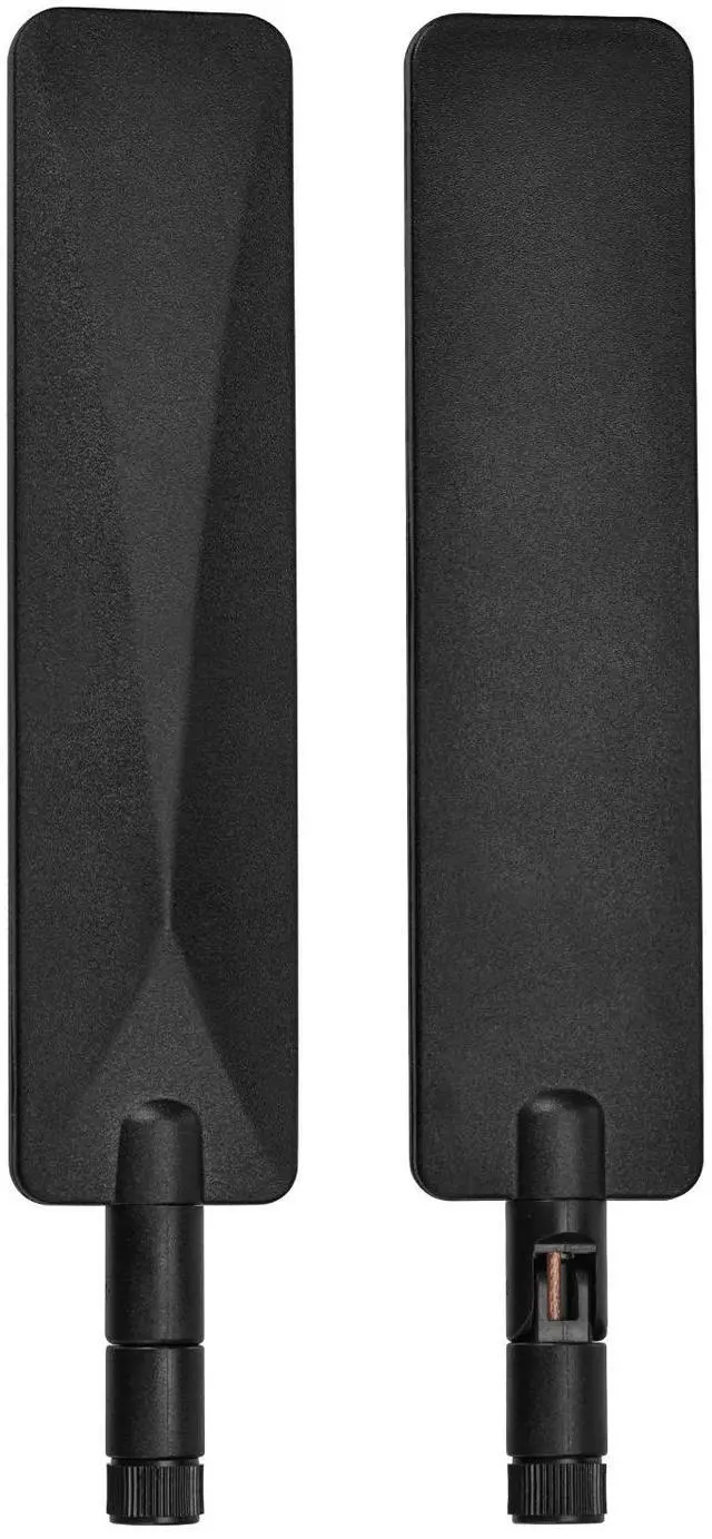 Alt view image 3 of 6 - 2XTri-Band WiFi 6E Antenna 8dBi 2.4/5/6GHz RP-SMA Male,MIMO Omnidirectional Antenna for Router,Network Card,IP Camera