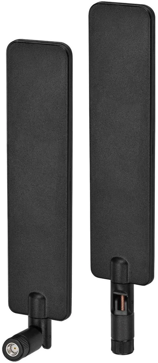 Alt view image 6 of 6 - 2XTri-Band WiFi 6E Antenna 8dBi 2.4/5/6GHz RP-SMA Male,MIMO Omnidirectional Antenna for Router,Network Card,IP Camera