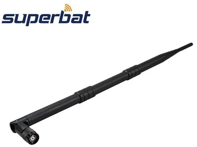 Alt view image 2 of 3 - 9dbi 2.4GHz Omnidirectional WiFi Folding Antenna RP-TNC Male Connector for WRT54G WAP54G 802.11b 802.11g Rubber Aerial