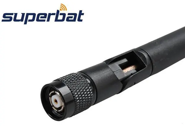 Alt view image 3 of 3 - 9dbi 2.4GHz Omnidirectional WiFi Folding Antenna RP-TNC Male Connector for WRT54G WAP54G 802.11b 802.11g Rubber Aerial