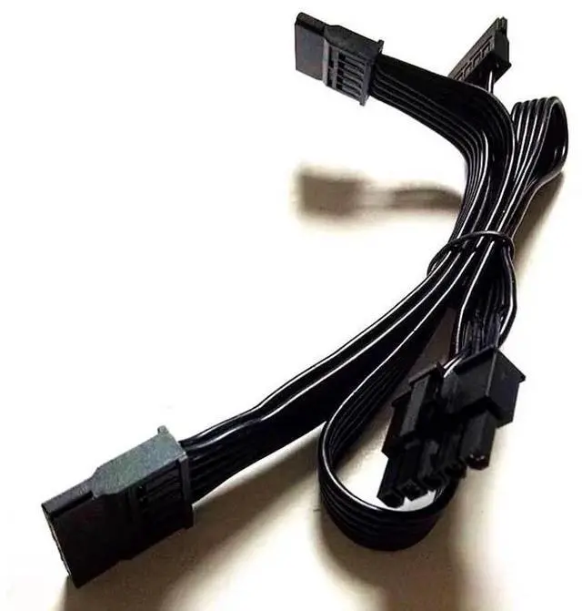 Alt view image 4 of 6 - ForCooler Master V GOLD PSUs, 5Pin to 3 SATA Straight HDD SSD Power Cable for V550, V650, V750, V850, V1000 GOLD Modular Powers