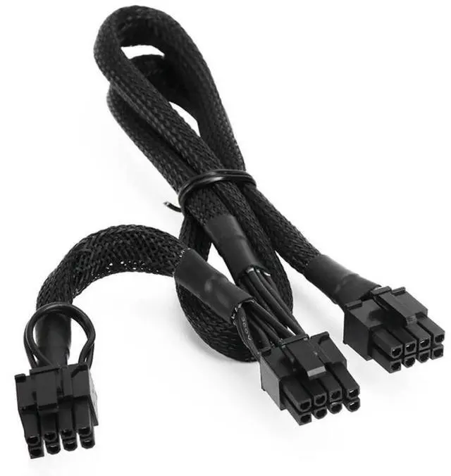 Alt view image 3 of 6 - ForCorsair PSU, PCIe Dual 8Pin 6+2Pin GPU Power Cable ForCorsair CX850M CX750M CX600M CX500M CX430M Modular Power, Sleeved Net