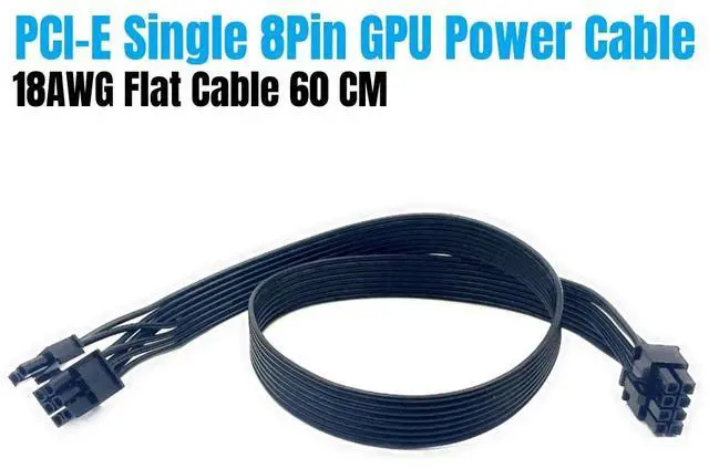 Alt view image 2 of 6 - ForGigabyte P-GM PSU, PCI-E 8Pin 6+2 GPU Power Cable ForGigabyte P750GM 750W, P850GM 850W, P1000GM 1000W Modular Power, 60 CM