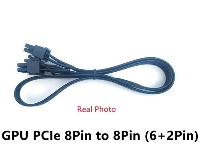 Alt view image 4 of 6 - ForCorsair SF, PCIe 8Pin 6+2Pin GPU Graphic Card Power Cable ForCorsair SF450 SF600 SF750 Modular Power, Flat Cable 18AWG 60CM