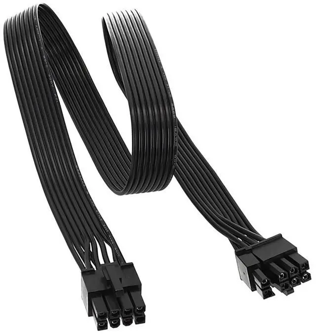Alt view image 2 of 6 - ForCorsair SF, PCIe 8Pin 6+2Pin GPU Graphic Card Power Cable ForCorsair SF450 SF600 SF750 Modular Power, Flat Cable 18AWG 60CM