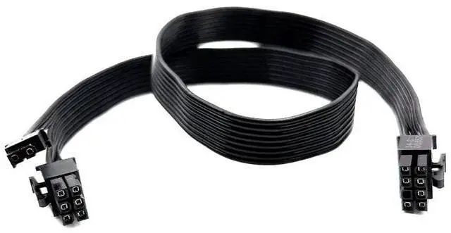 Alt view image 3 of 6 - ForCorsair SF, PCIe 8Pin 6+2Pin GPU Graphic Card Power Cable ForCorsair SF450 SF600 SF750 Modular Power, Flat Cable 18AWG 60CM