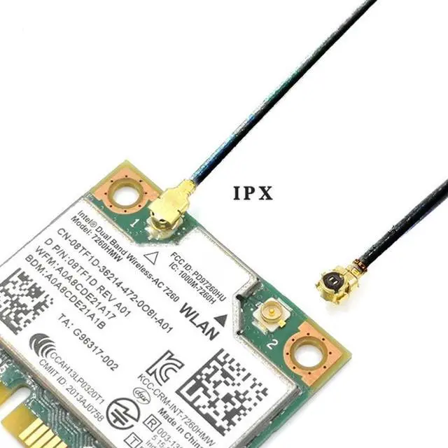 Main image of 2pcs Mini PCI-E Wifi Internal Antenna Universal Laptop Wifi Bluetooth-com Yellow Film Antenna for Wireless Card