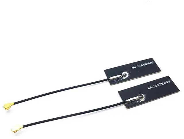 Alt view image 2 of 6 - 2pcs Mini PCI-E Wifi Internal Antenna Universal Laptop Wifi Bluetooth-com Yellow Film Antenna for Wireless Card