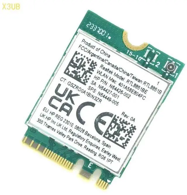 Alt view image 3 of 6 - X3UB AX900 RTL8851BE WiFi6 5Ghz Networking Adapter For PC Desktop Laptop Double Band Bluetooth-compatible 5.2 Support