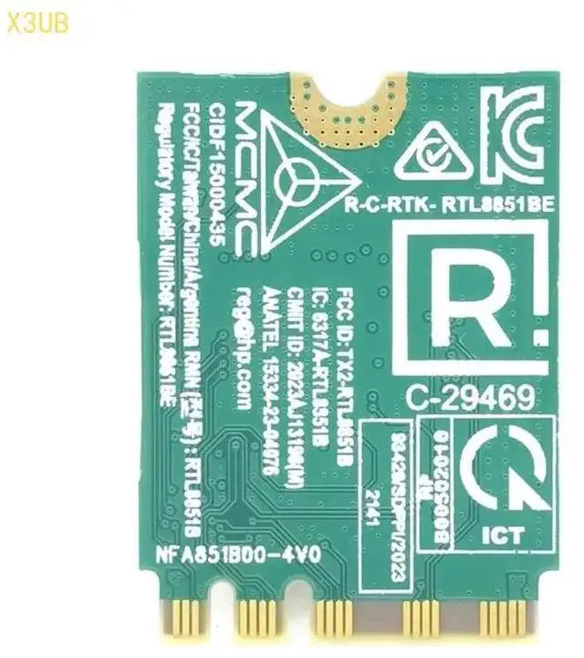 Alt view image 4 of 6 - X3UB AX900 RTL8851BE WiFi6 5Ghz Networking Adapter For PC Desktop Laptop Double Band Bluetooth-compatible 5.2 Support