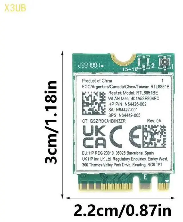 Alt view image 6 of 6 - X3UB AX900 RTL8851BE WiFi6 5Ghz Networking Adapter For PC Desktop Laptop Double Band Bluetooth-compatible 5.2 Support