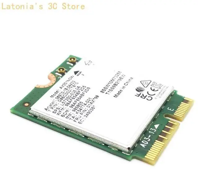 Alt view image 5 of 6 - X3UB Advanced AX201NGW Wireless Networking Card for Fast Internet Connection on Win10/11 M.2 CNVio2 Interfaced