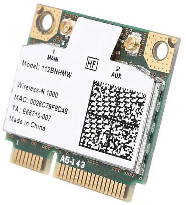 Alt view image 4 of 6 - ForCentrino Wireless-N 1000 Wifi Link1000 112BNHMW 300Mbps Half Mini Pci-e Wireless Card