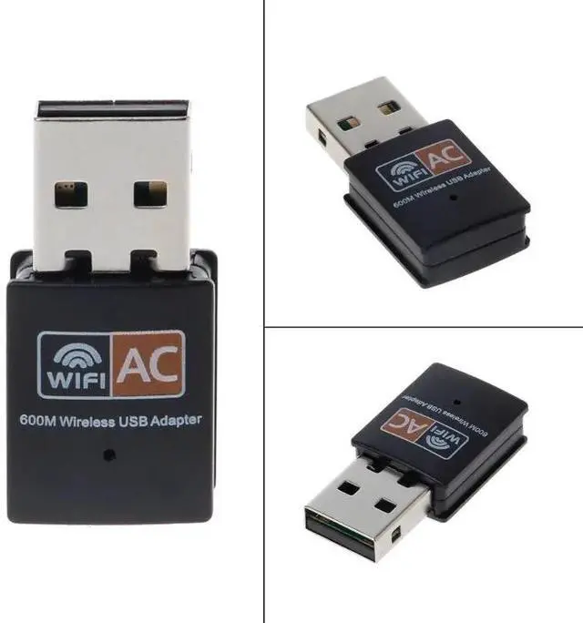 Alt view image 6 of 6 - RTL8811 Chipset Wireless USB Card WiFi Adapter for Win 7 8 8.1 10 XP Electronic AC600 Desktop Card