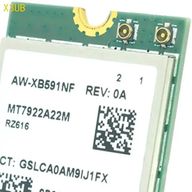 Alt view image 2 of 6 - X3UB AW XB591NF MT7922 M.2 WiFi 6E Wireless Networking Card Triple Band 2400Mbps Fast Speed for Laptops and Desktops