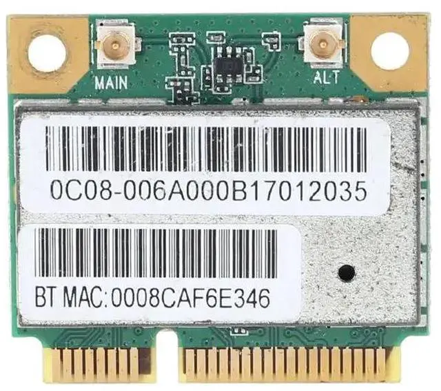 Alt view image 2 of 6 - AW-NB097H AW-NB100H AW-NB126H AR9485 AR3012 AR5B225 300Mbps Half Mini PCI-Express BT4.0 Wlan Wireless Wifi Card Adapter