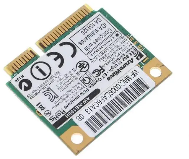 Alt view image 3 of 6 - AW-NB097H AW-NB100H AW-NB126H AR9485 AR3012 AR5B225 300Mbps Half Mini PCI-Express BT4.0 Wlan Wireless Wifi Card Adapter