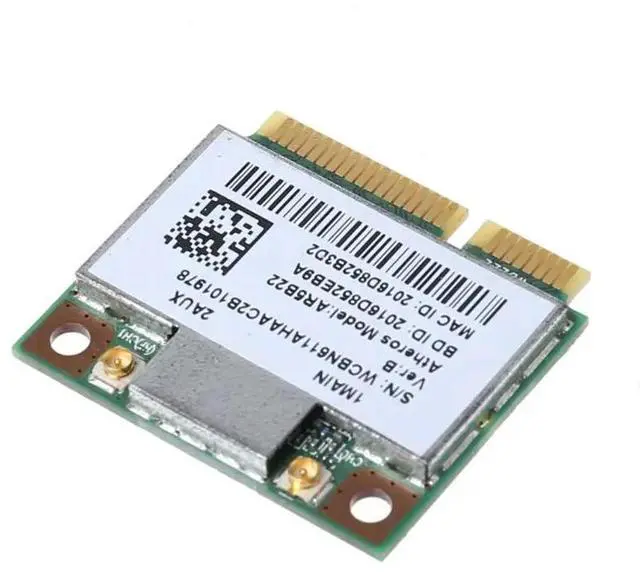 Alt view image 5 of 6 - AR9462 AR5B22 WB222 Half Mini PCIe 300Mbps Bluetooth4.0 WLAN Wifi Wireless Card Adapter for PC Computer Laptop
