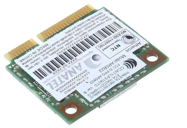 Alt view image 2 of 6 - AR9462 AR5B22 WB222 Half Mini PCIe 300Mbps Bluetooth4.0 WLAN Wifi Wireless Card Adapter for PC Computer Laptop