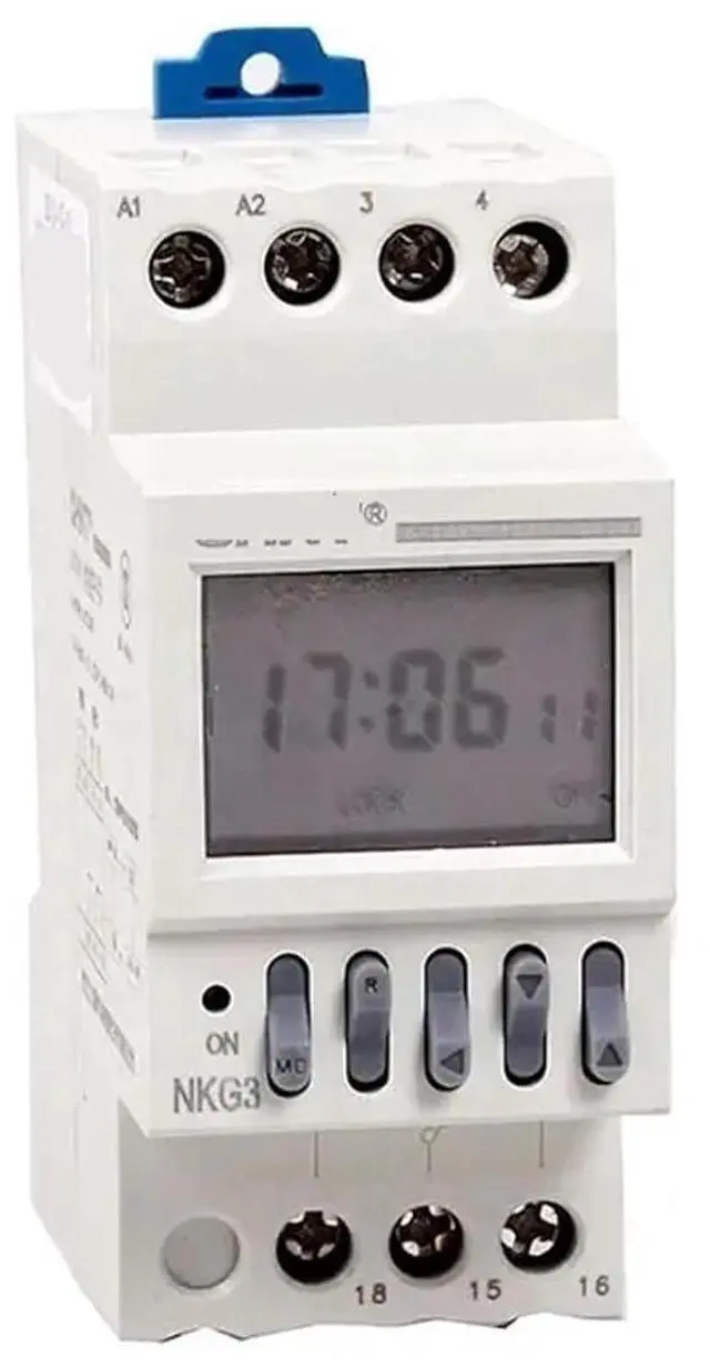 Main image of NKG3 NKG-3 LCD Microcomputer Astro Time Switch Sunrise Sunset Based on Latitude DIN Rail Digital PROGRAMMABLE Timer Relay